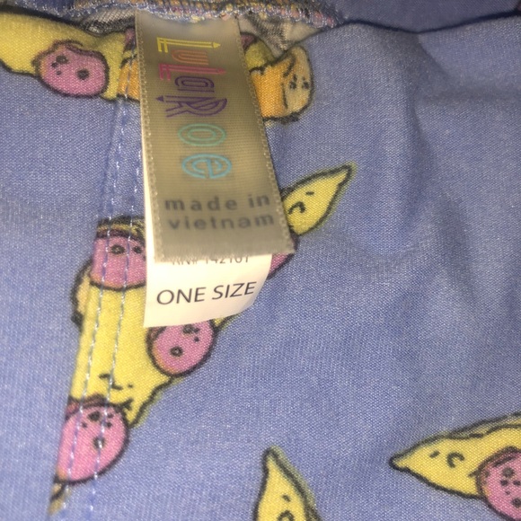 Lularoe Pizza Leggings OS - Picture 2 of 3